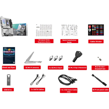 Scheda madre MSI MPG Z890 Edge Ti WiFi Socket 1851 (RAID, 5GB-LAN, WLAN, BT, audio, ATX)