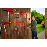 Manico a batteria Wolf-garten bs 140 em e-multi-star (rosso grigio, senza caricabatterie, 2,5 Ah, 18 volt)