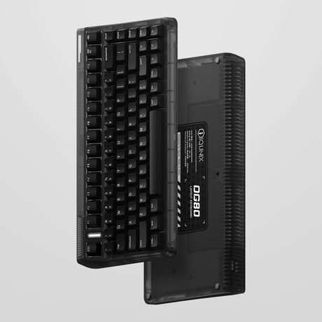 Tastiera meccanica wireless Iqunix og80 dark side (nera, layout us (qwerty), cherry mx brown, 80% (tkl), LED rgb, hot-swapable, pbt, 2.4ghz | bluetooth 5.1 | usb-c)