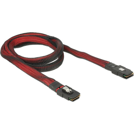 Delock mini SAS SFF-8087 > Cavo mini SAS SFF-8087 (rosso nero, 1 metro)