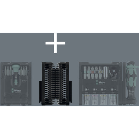 Set modulare Wera tool-check imperial 1, set di punte da 50 pezzi (nero verde)