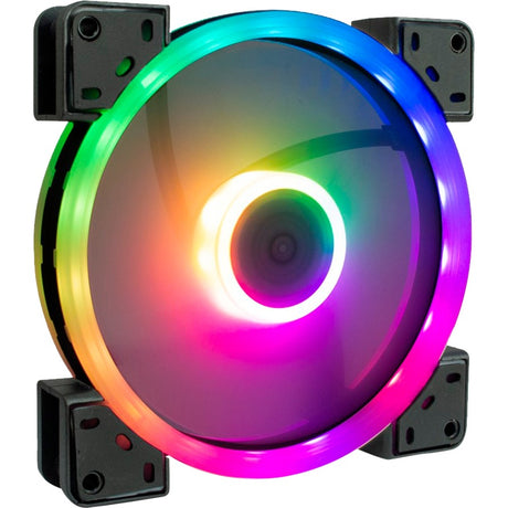 Ventola per case Inter-tech Argus RS-141 RGB (nera, 140 x 140 x 25 mm, PWM)