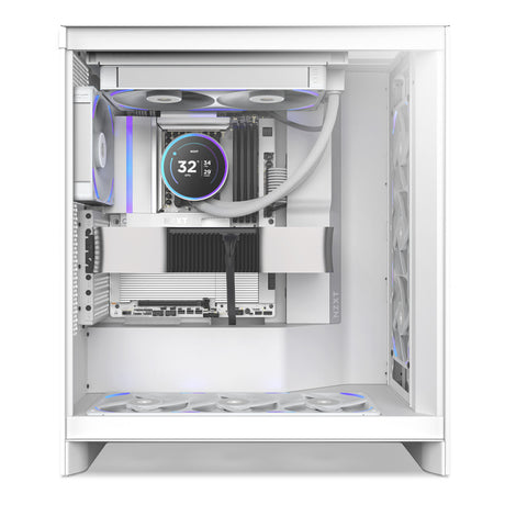 Ventole per case Nzxt Performance F280x RGB (bianco, 2 pezzi, 280 x 140 x 30 mm, pwm)