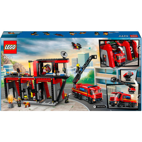 Caserma dei pompieri e camion dei pompieri Lego City - 60414