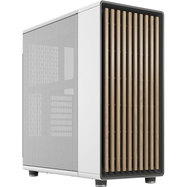 Custodia North Midi Tower dal design frattale (colore legno bianco | 2x USB-A | 1x USB-C)