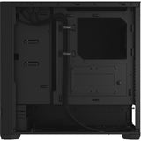 Custodia midi tower pop silenziosa dal design frattale (nero | 2x USB-A)