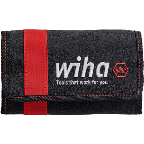 Set di cacciaviti e punte Wiha slimvario (rosso giallo, testa scanalata, pozidriv, più pozidriv 10 pezzi incl. custodia pieghevole)