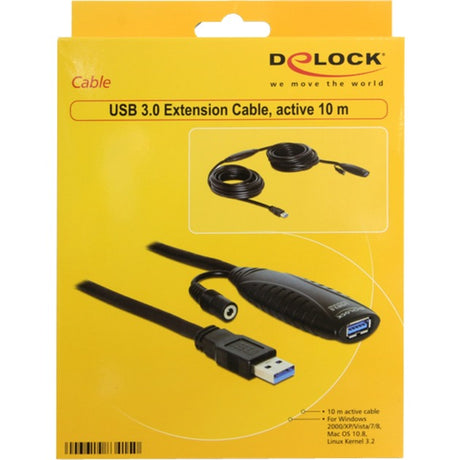 Delock Cavo prolunga attivo USB 3.0 (nero, 10 metri)