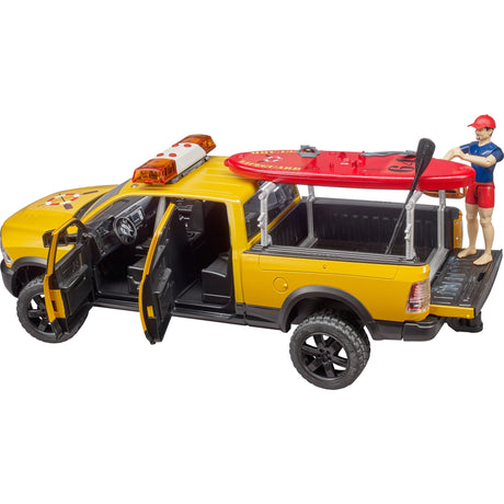 Bruder Dodge Ram 2500 Auto della Brigata di Soccorso con Bagnino Modello di Veicolo (02506)