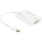 Delock Adattatore da mini displayport a displayport hdmi dvi (bianco)