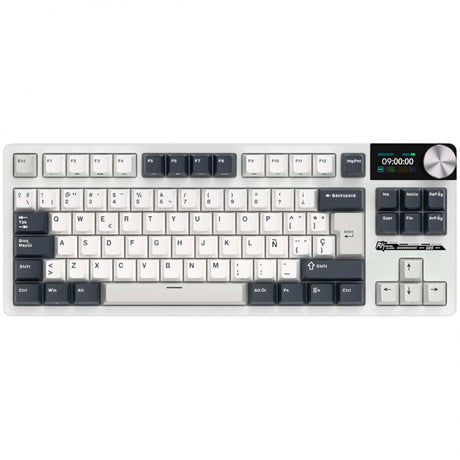 Royal Kludge S85 TKL wireless gaming keyboard (US layout (QWERTY), 80% (TKL), white night, cloud switch, RGB, hot swap, 2.4 GHz | USB-C | Bluetooth)