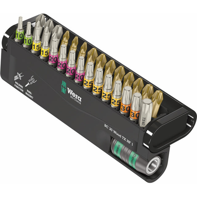 Wera bit-check 30 legno tx hf 1 set di punte (30 pezzi)