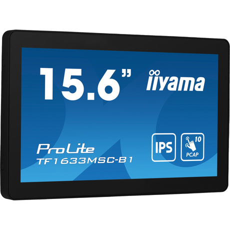 Monitor touchscreen Iiyama prolite tf1633msc-b1 15.6 (nero, HDMI, porta display, 2x USB-A)