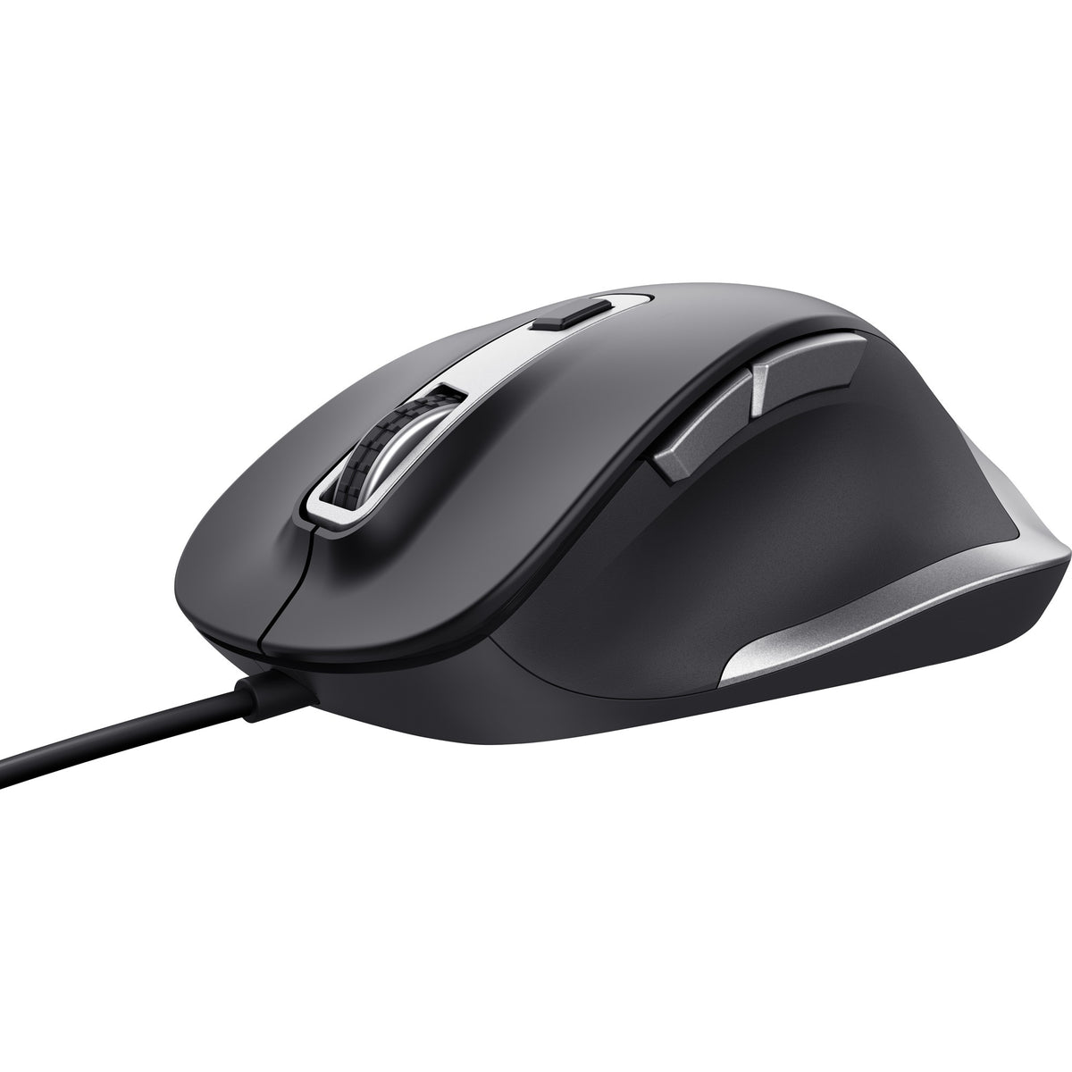 Mouse cablato Trust Fyda (nero grigio, 600 - 5000 dpi)