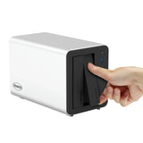 Terramaster f2-425 plus nas (bianco, 2x 5GBe, HDMI, USB)
