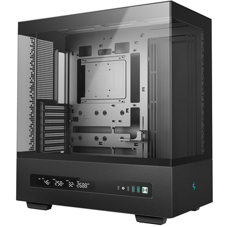 Custodia midi tower digitale Deepcool ch690 (nera | 2x USB-A | 1x USB-C | vetro temperato)