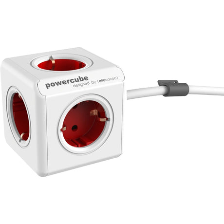 Ciabatta estesa Allocacoc powercube multipresa (bianco rosso)