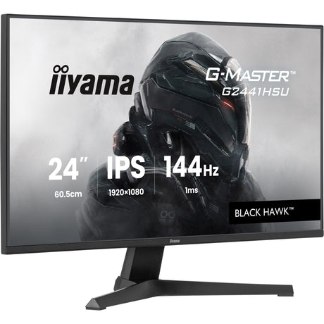 Monitor da gioco Iiyama G-Master Black Hawk G2441HSU-B1 23,8 (nero, HDMI, DisplayPort, 2x USB-A, USB-B, 144 Hz)