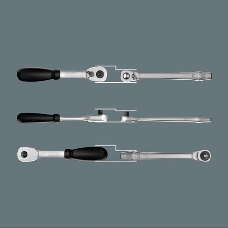 Wera 8100 sc 11 set di cricchetti in metallo zyklop set di attrezzi (nero verde, 28 pezzi, cricchetto reversibile interamente in metallo)