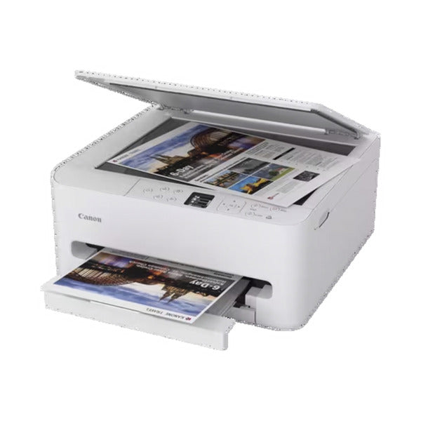 Stampante a getto d'inchiostro all-in-one Canon pixma ts6550i (bianco, USB, WLAN, scansione, copia)