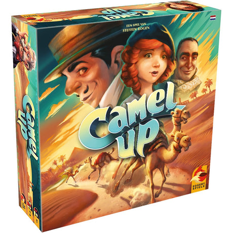 Asmodee eggertspiele camel up - gioco da tavolo corsa di cammelli - nuova edizione con palma 3D