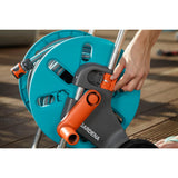 Gardena carrello portagomma set aquaroll s (grigio turchese, 18502-20)