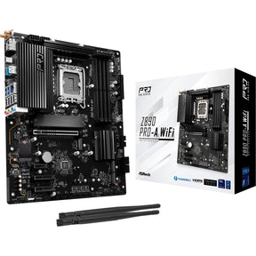 Scheda madre Asrock Z890 Pro-A WiFi Socket 1851 (nera, RAID, 2,5 GB-LAN, WiFi 6e, BT, audio, ATX)