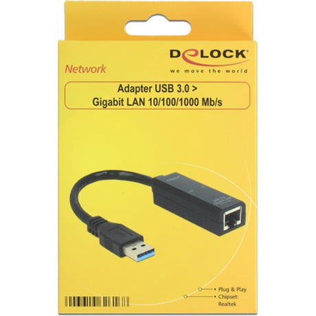 Adattatore Delock USB 3.0 > gigabit LAN (nero, 62616)
