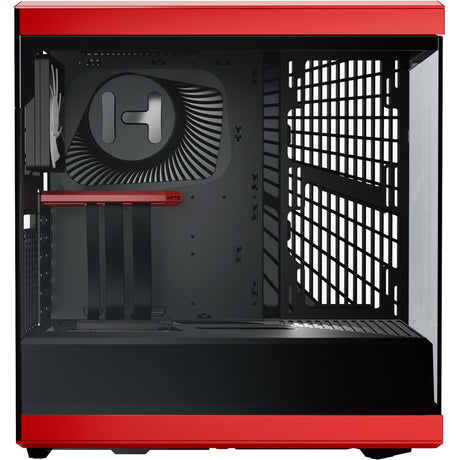 Custodia midi tower Hyte Y40 (rosso nero | 2x USB-A | 1x USB-C | vetro temperato)