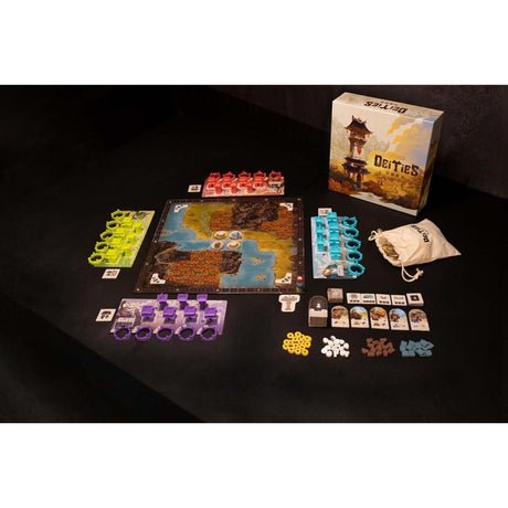 Gioco da tavolo delle divinità della rete di giocatori europei (inglese, 2 - 4 giocatori, 45 - 60 minuti, da 14 anni)