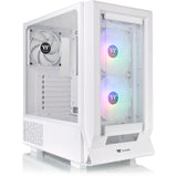 Thermaltake Ceres 350 MX - Custodia Snow Midi Tower (bianco | 2x USB-A | 1x USB-C | RGB | vetro temperato)