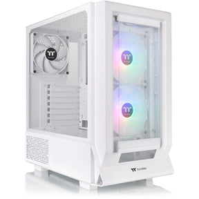 Thermaltake Ceres 350 MX - Custodia Snow Midi Tower (bianco | 2x USB-A | 1x USB-C | RGB | vetro temperato)