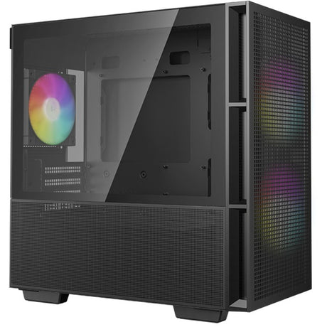 Custodia mini tower Deepcool ch360 (nera | 1x USB-A | 1x USB-C | RGB | vetro temperato)