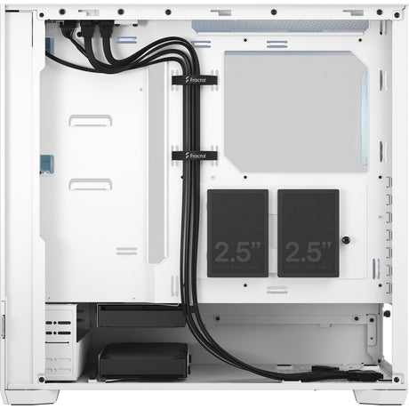 Custodia midi tower rgb pop air dal design frattale (bianco | 2x usb-a | rgb | vetro temperato)