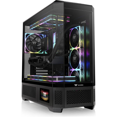 Custodia Thermaltake view 600 tg big tower (nera | 2x USB-A | 1x USB-C | vetro temperato)