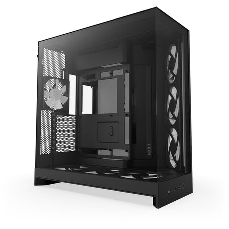Custodia Nzxt h9 flow rgb+ midi tower (nero (opaco) | 2x usb-a | 1x usb-c | rgb | vetro temperato)