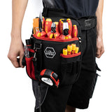 Wiha Set di attrezzi per elettricisti Set di attrezzi (rosso giallo, assortiti, 18 pezzi incl. marsupio)