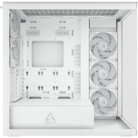 Custodia midi tower Arctic xtender (bianco | 2x USB-A | 1x USB-C | RGB | vetro temperato)