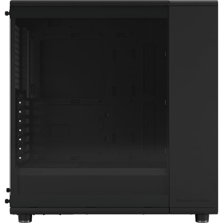 Fractal design north - custodia midi tower edizione momentum (colore legno nero | 2x USB-A | 1x USB-C | vetro temperato)