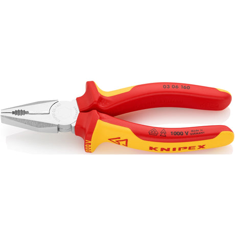 Knipex 03 06 160 pinza universale cromata comfort vde 160mm