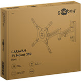 Supporto a parete per TV Goobay caravan fullmotion (m), montaggio a parete da 13 a 43 pollici (argento)