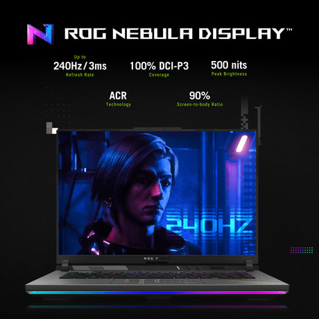 Laptop da gioco Asus ROG Strix G16 G614pp-S5032W 16 (Grigio | R9 8940HX | RTX 5070 | 16 GB | SSD da 1 TB)