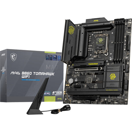 Scheda madre MSI Mag B860 Tomahawk WiFi Socket 1851 (RAID, 5GB-LAN, WiFi 7, BT, audio, ATX)