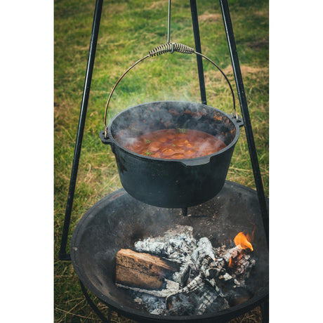 Pentola da cucina The Windmill Dutch Oven da 9 qt (nera, ø 31,5 cm | 8,5 litri)