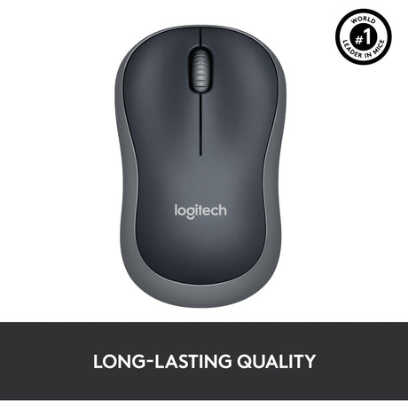 Mouse logitech m185 grigio, nero