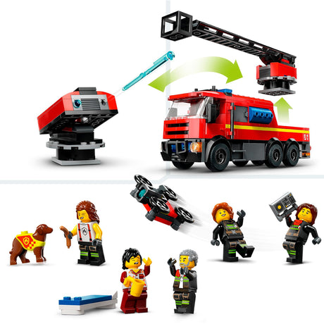 Caserma dei pompieri e camion dei pompieri Lego City - 60414