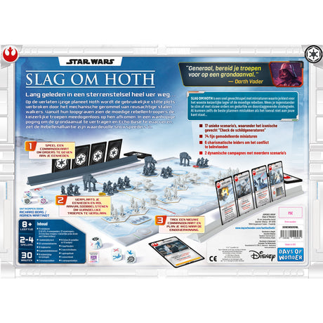 Asmodee star wars: gioco da tavolo Battle of Hoth (olandese, 2 - 4 giocatori, 30 minuti, da 8 anni)
