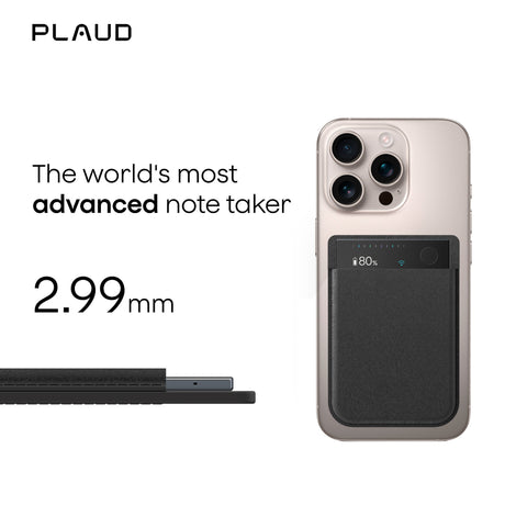 Dittafono Plaud note pro (argento, 64 GB, Bluetooth (BLE 5.4), Wi-Fi dual-band (2,4 GHz 5 GHz))