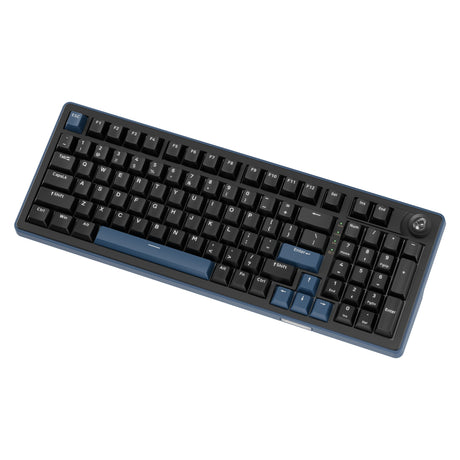 Tastiera meccanica Ducky OK-M-98 RGB (nera, layout USA (QWERTY), KTT lineare, 96%, RGB, hot-swap, PBT, 2,4 GHz | Bluetooth | USB-C)