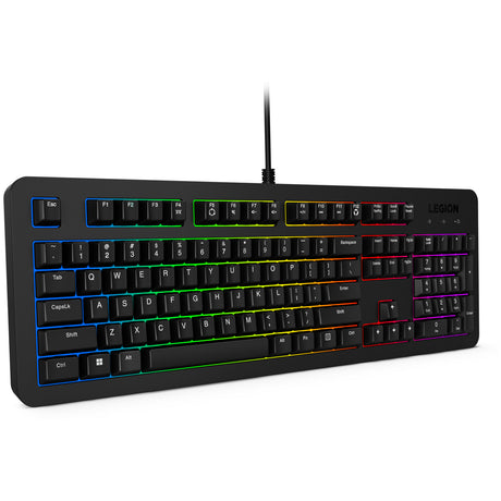 Tastiera da gioco Lenovo legion k310 rgb (nera, layout americano (qwerty), membrana, 100%, interruttore a membrana, rgb, USB)